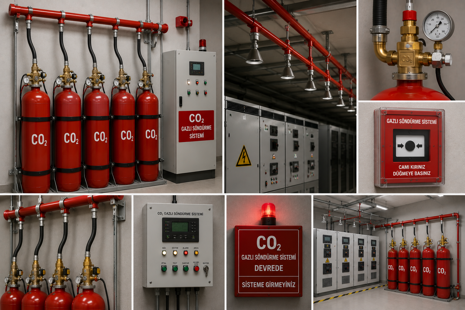 CO2 Gazlı Söndürme Sistemleri